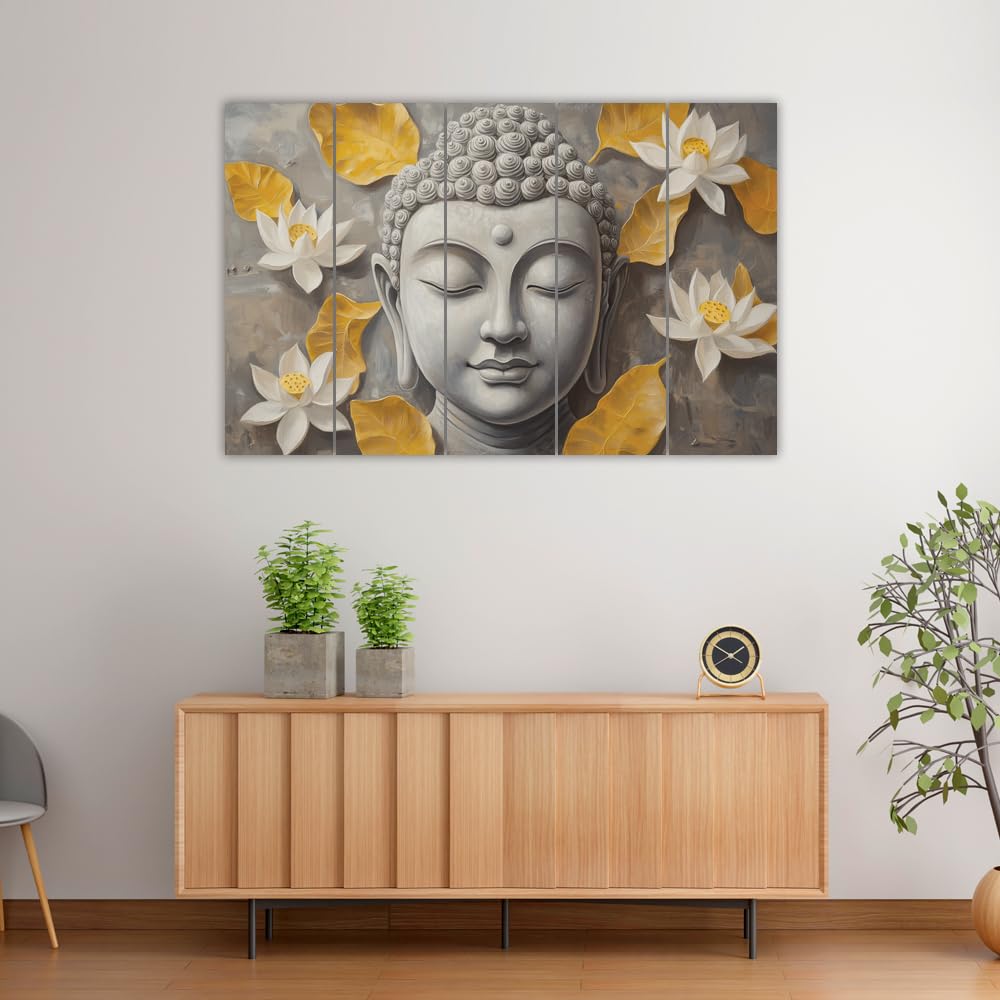 inep-b0dl6gpvsd-side-angle-of-buddha-tastic-5-panel-framed-wall-art-that_ll-have-your-stress-packing-its-bags-(50x30-inches)-highlighting-wooden-frames..jpg